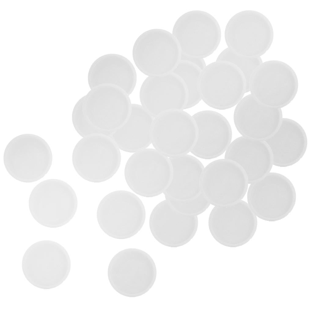 28mm Notebook Loose Leaf Binder Binding Disc Rings Scrapbook Clips White
