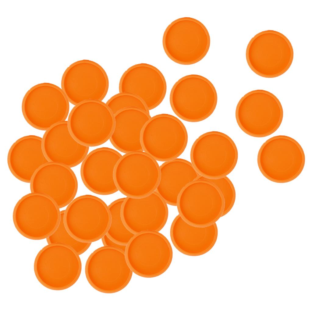 28mm Notebook Loose Leaf Binder Binding Disc Rings Scrapbook Clips Orange