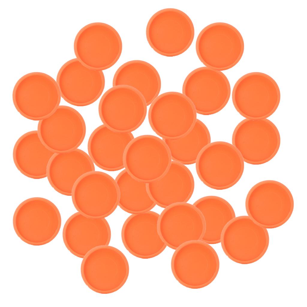 28mm Notebook Loose Leaf Binder Binding Disc Rings Scrapbook Clips Orange