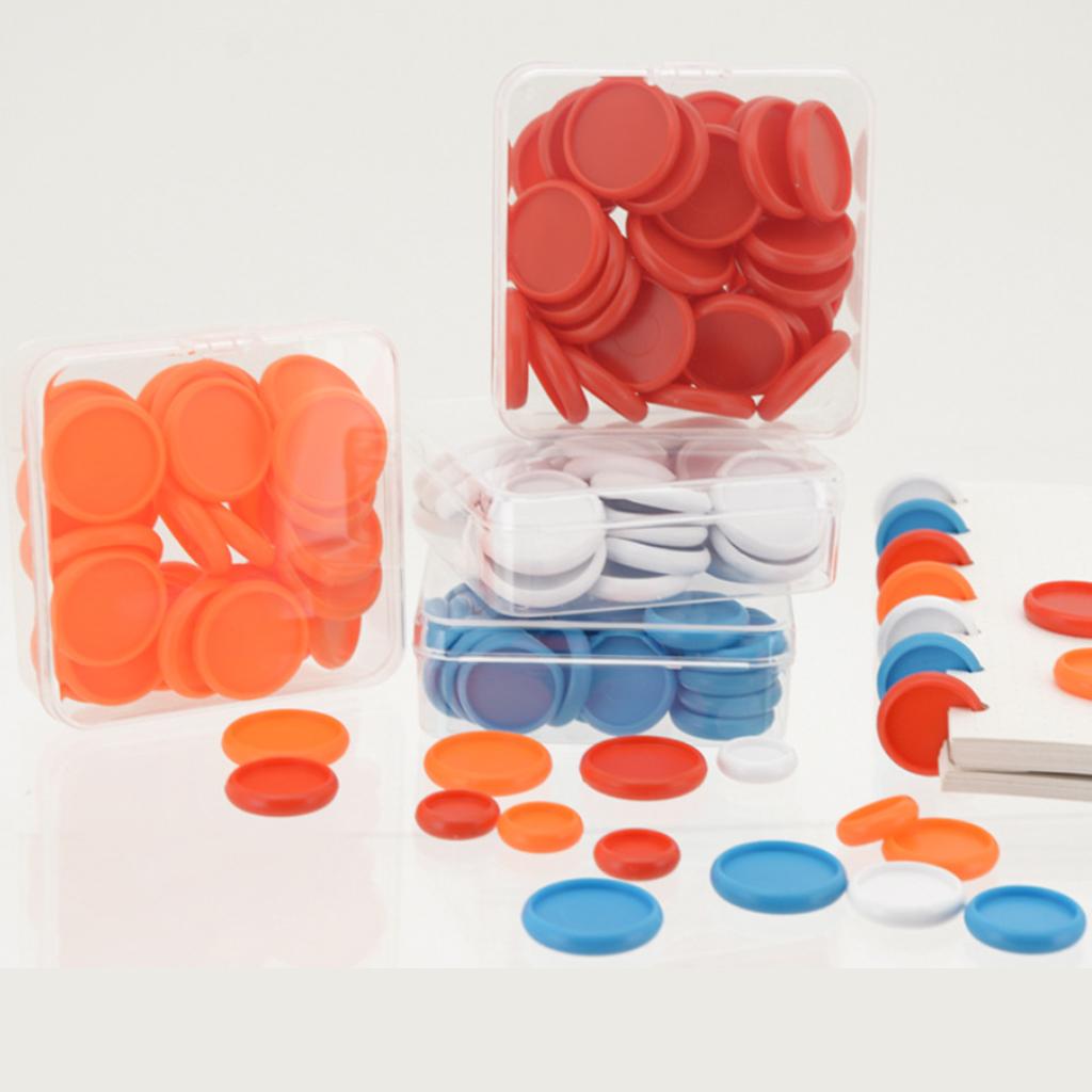 28mm Notebook Loose Leaf Binder Binding Disc Rings Scrapbook Clips Orange