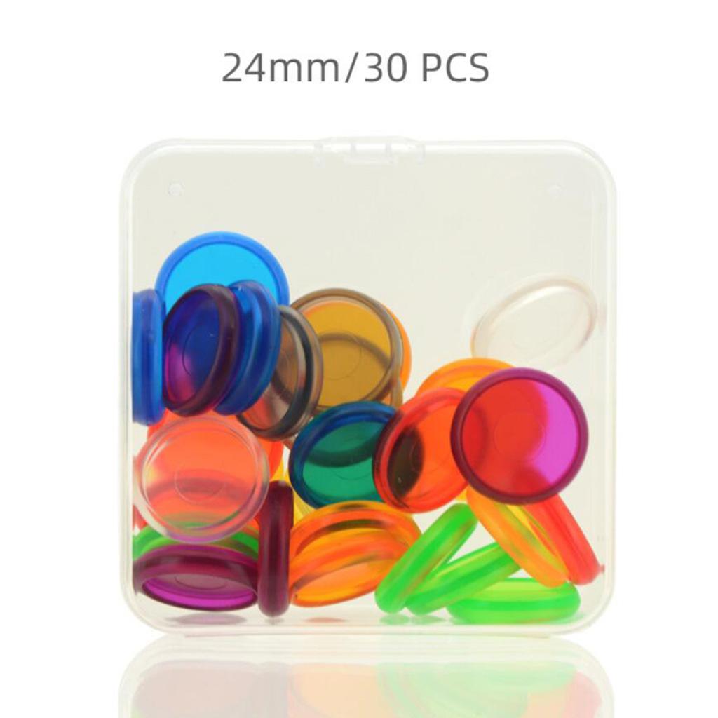 30pcs Notebook Plastic Disc Binding Mushroom Hole DIY Buckle Binding 24mm