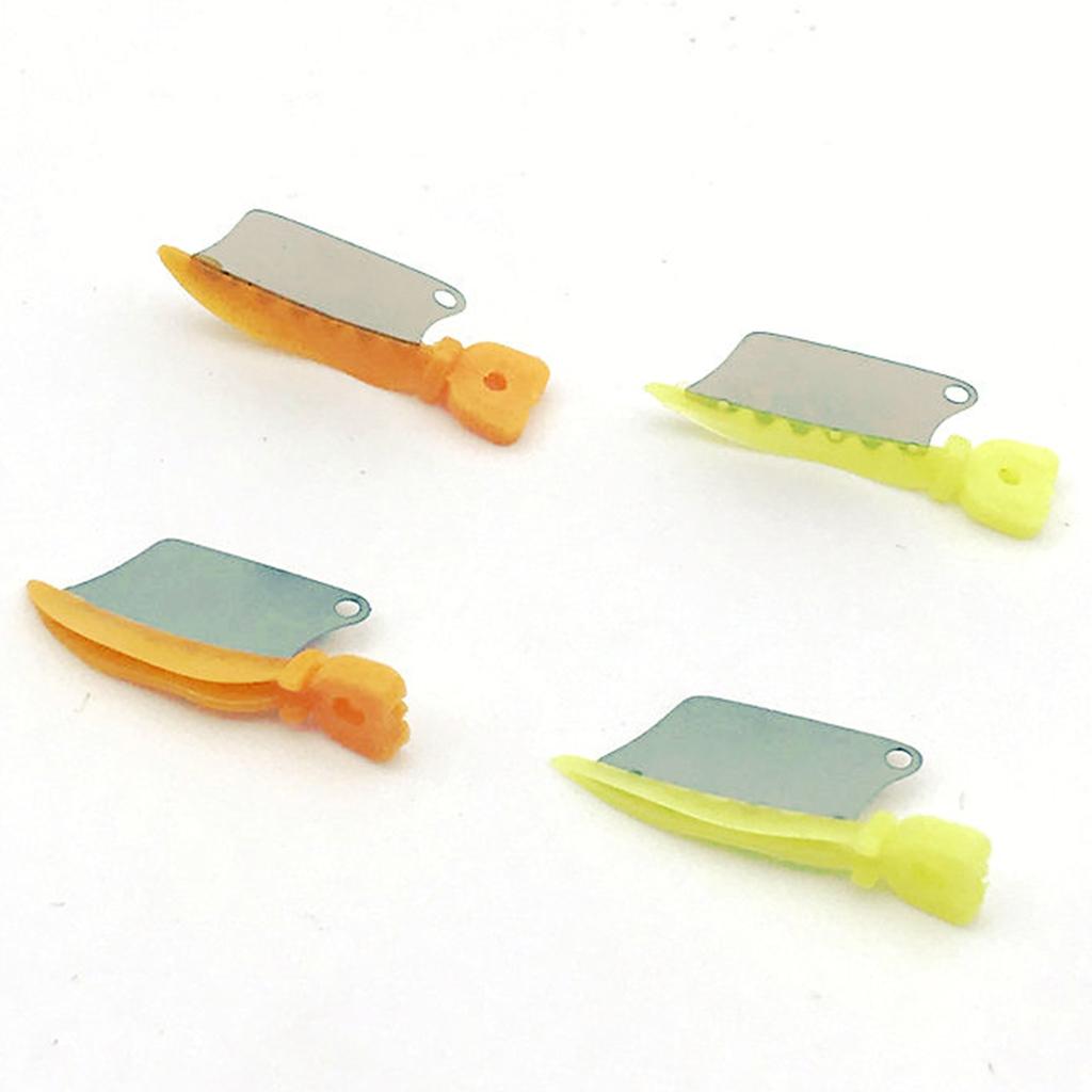 Dental Fender Wedges Knife Interproximal Blade with Steel Matrix Care Tool Orange