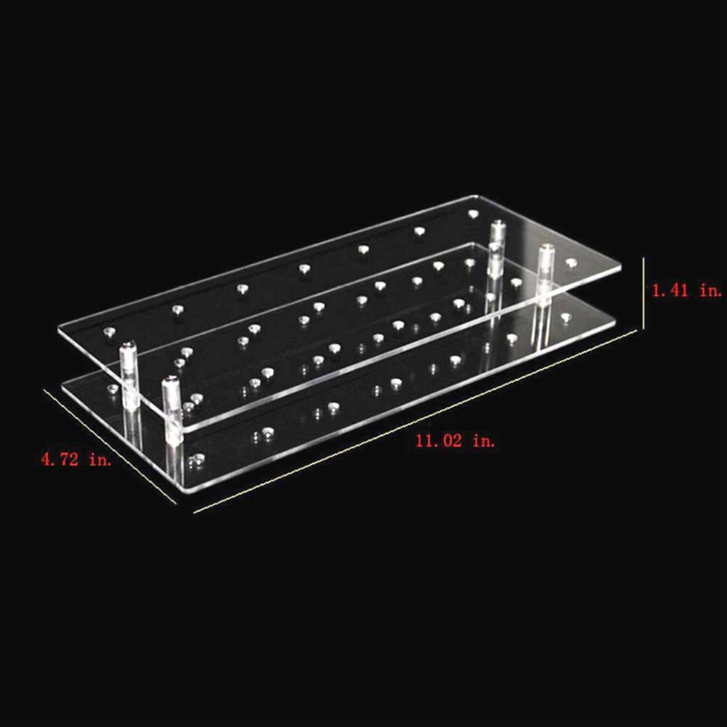 21 Holes Lollipop Stand Acrylic Display Stand 2 Tiers