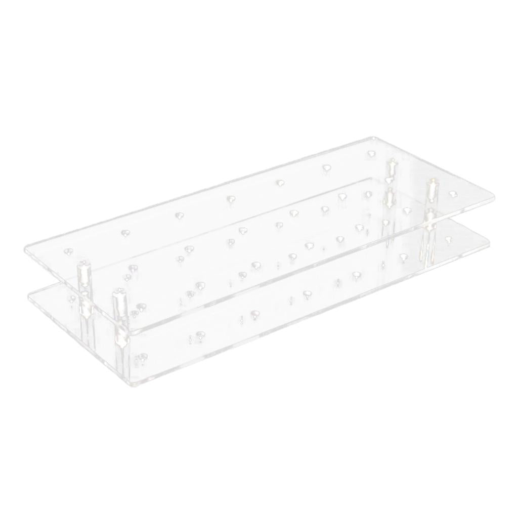 21 Holes Lollipop Stand Acrylic Display Stand 2 Tiers