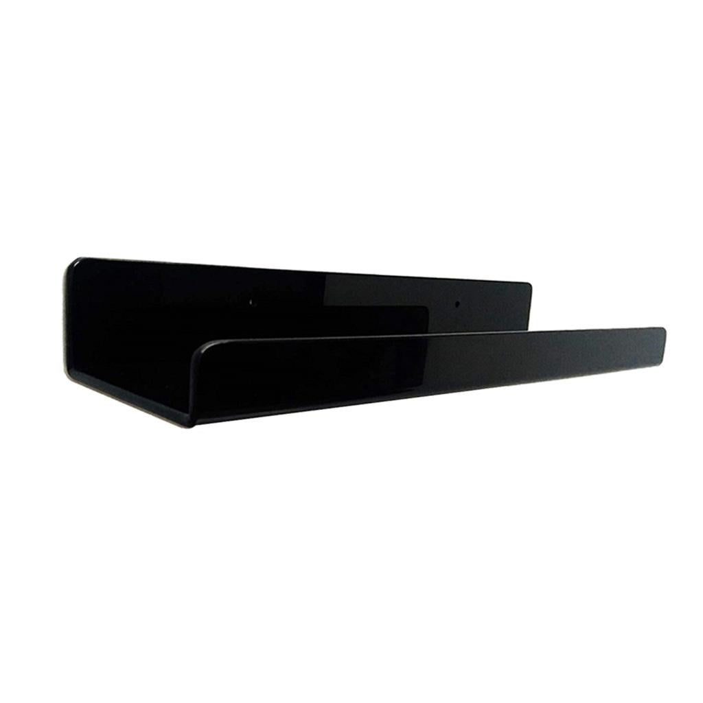 Floating Wall Shelves Black Home Book Rack Kid Bathroom Shelves Display