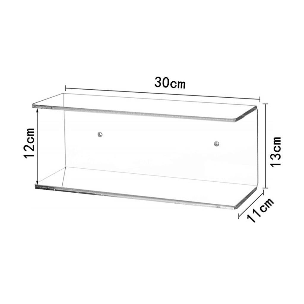 Acrylic Clear Display Holder Home Kitchen Wall Mounted Showing Stands Rack