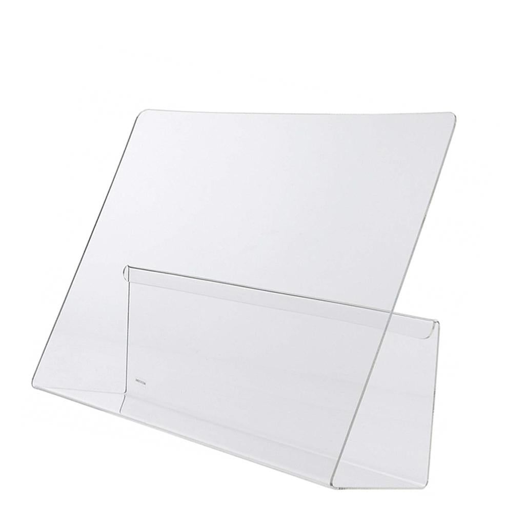 Acrylic Clear Desk Table Menu Display Stand Holder for Home Restaurant