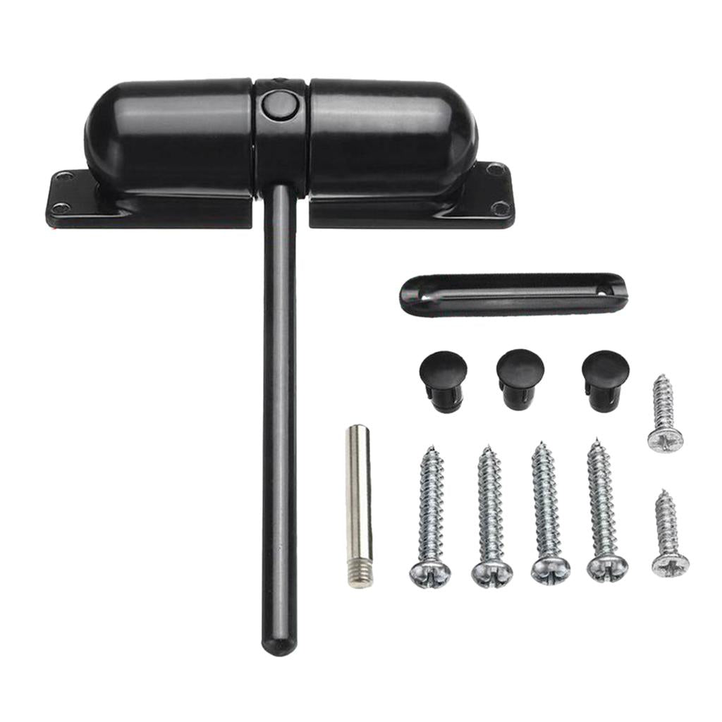 Mini Door Closer Automobile Adjustable Surface Mounted Door Stopper Black