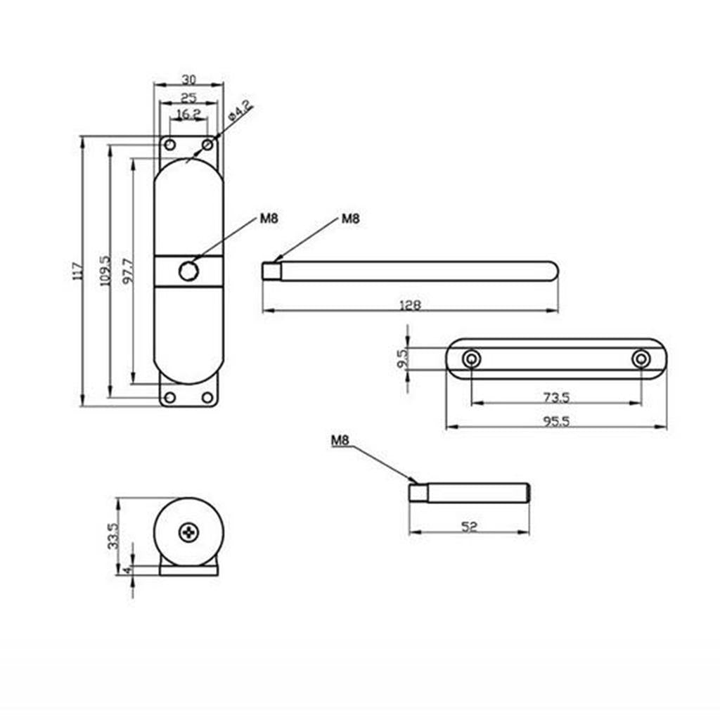 Auto Roller Door Closer Self-Closing Shutter for Light-duty Home Doors