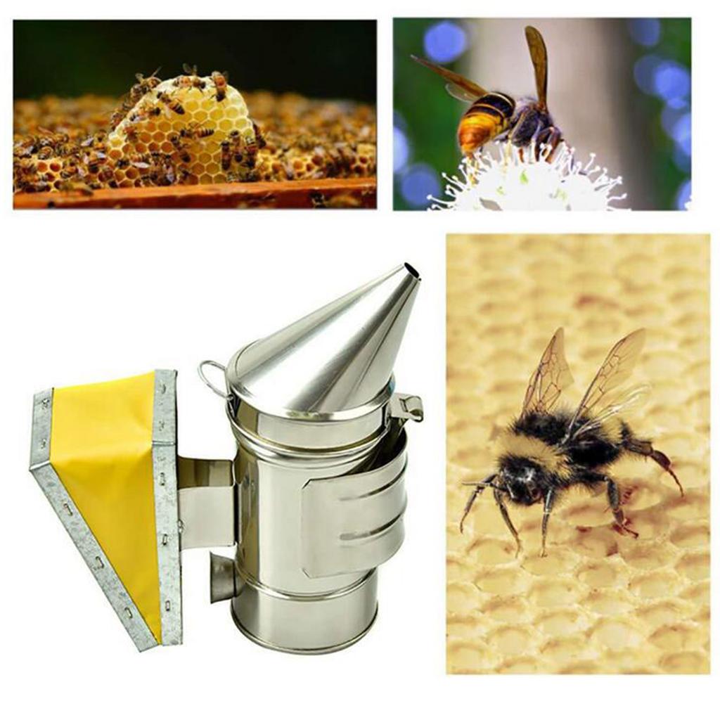 Stainless Steel Beekeeping Smoker Tool Supplies Apiculture Smoker Sprayer