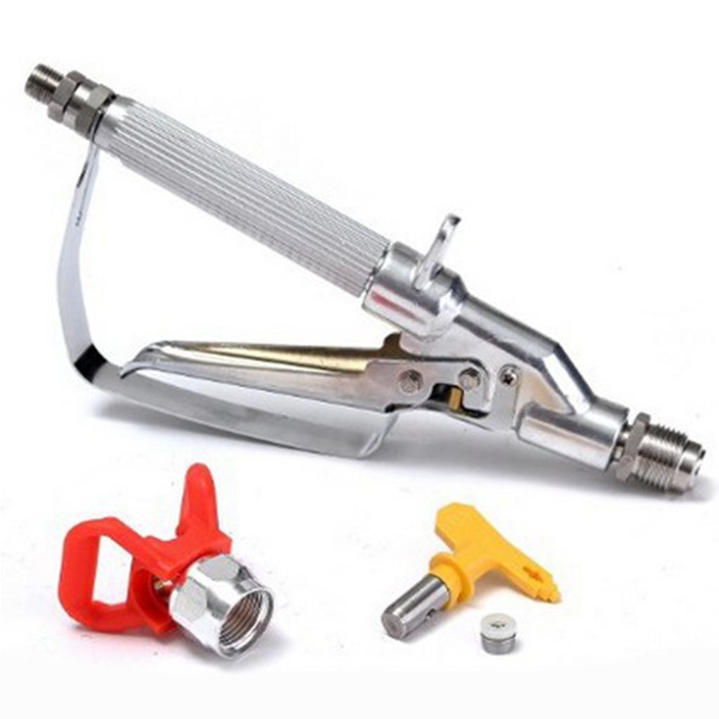 High Pressure Airless Paint Spray Gun w/Tip Car Body Coating Sprayer Machine
