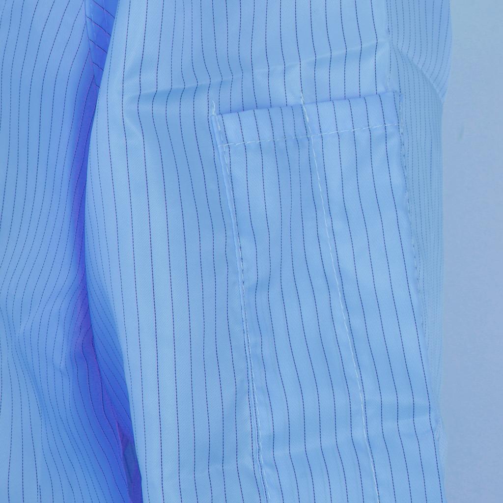 Dust-Proof Protection Clothing Safety Coverall w/ Boots Washable  Blue 2XL