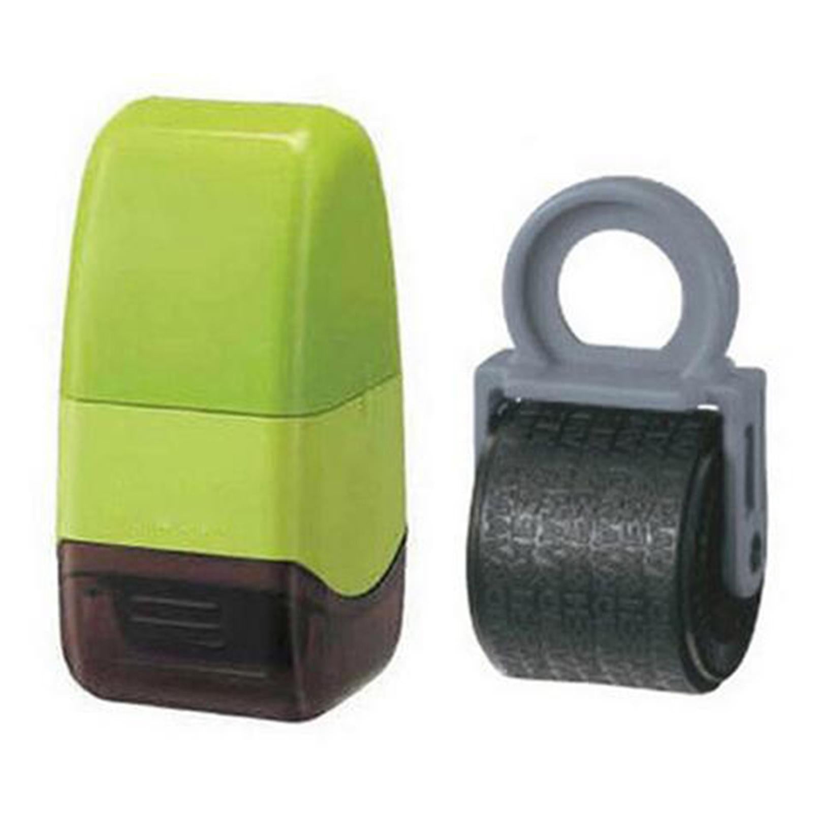 Identity Theft Protection Stamp Roller Anti Theft Guard ID Blue