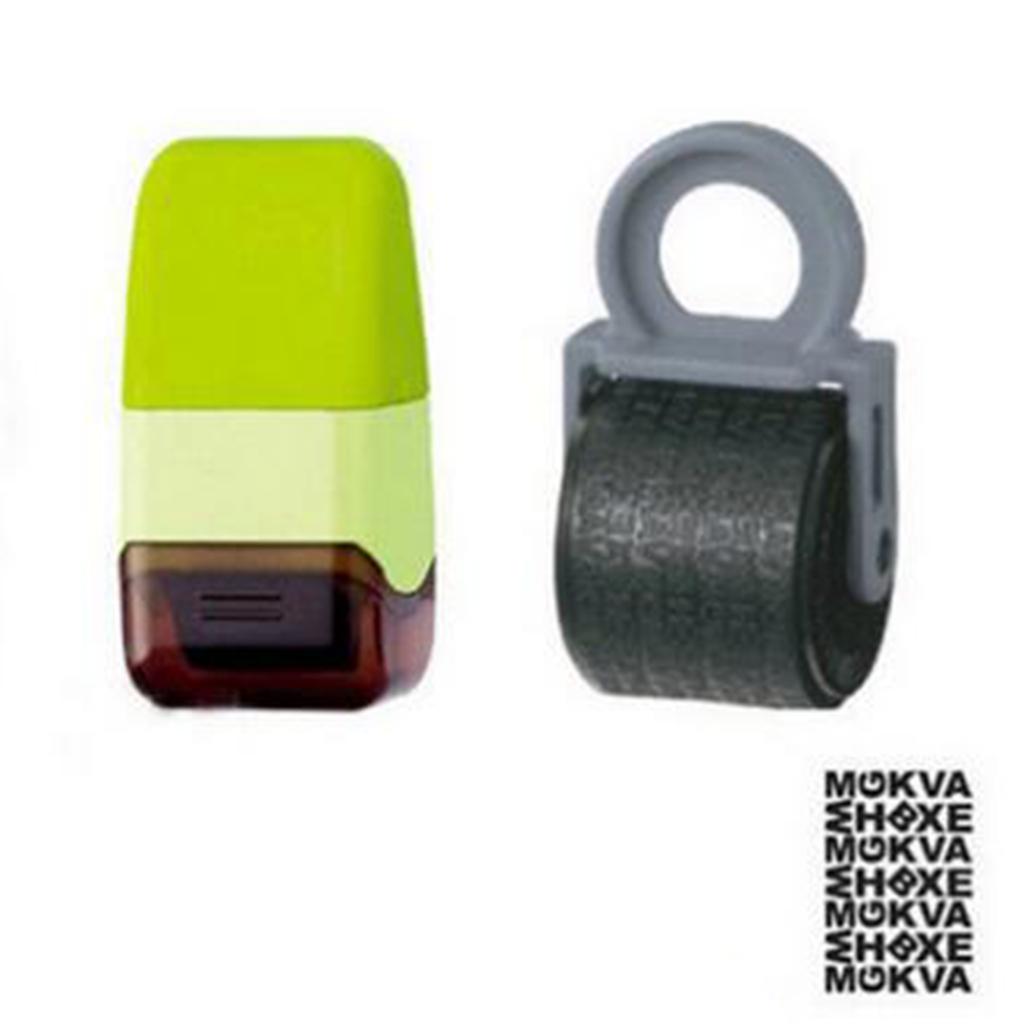 Identity Theft Protection Stamp Roller Anti Theft Guard ID Yellow