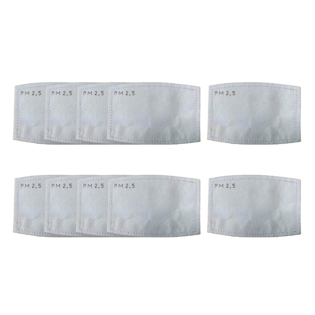 10pcs PM2.5 Filter Pad 5-Layer Filtration Respirator Dustproof Filter 10x7cm