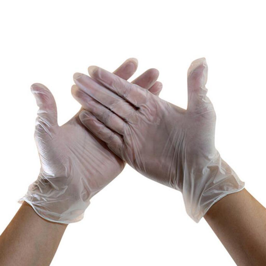 100pcs Disposable Protective Gloves Oilproof Work Gloves Kitchen Cleaning XS