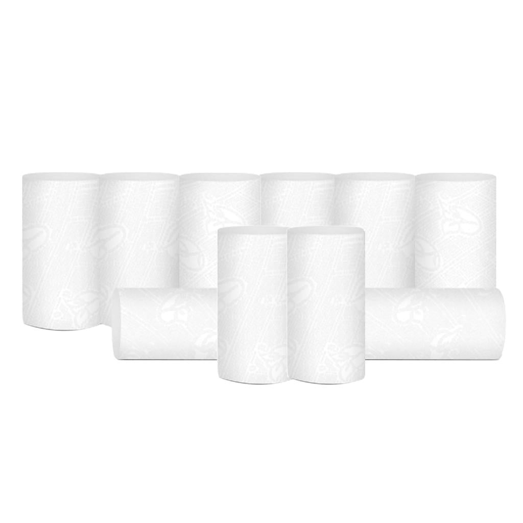 10 Rolls Home Household 4 Ply Bath Toilet Paper Tissue Napkin Kitchen Paper