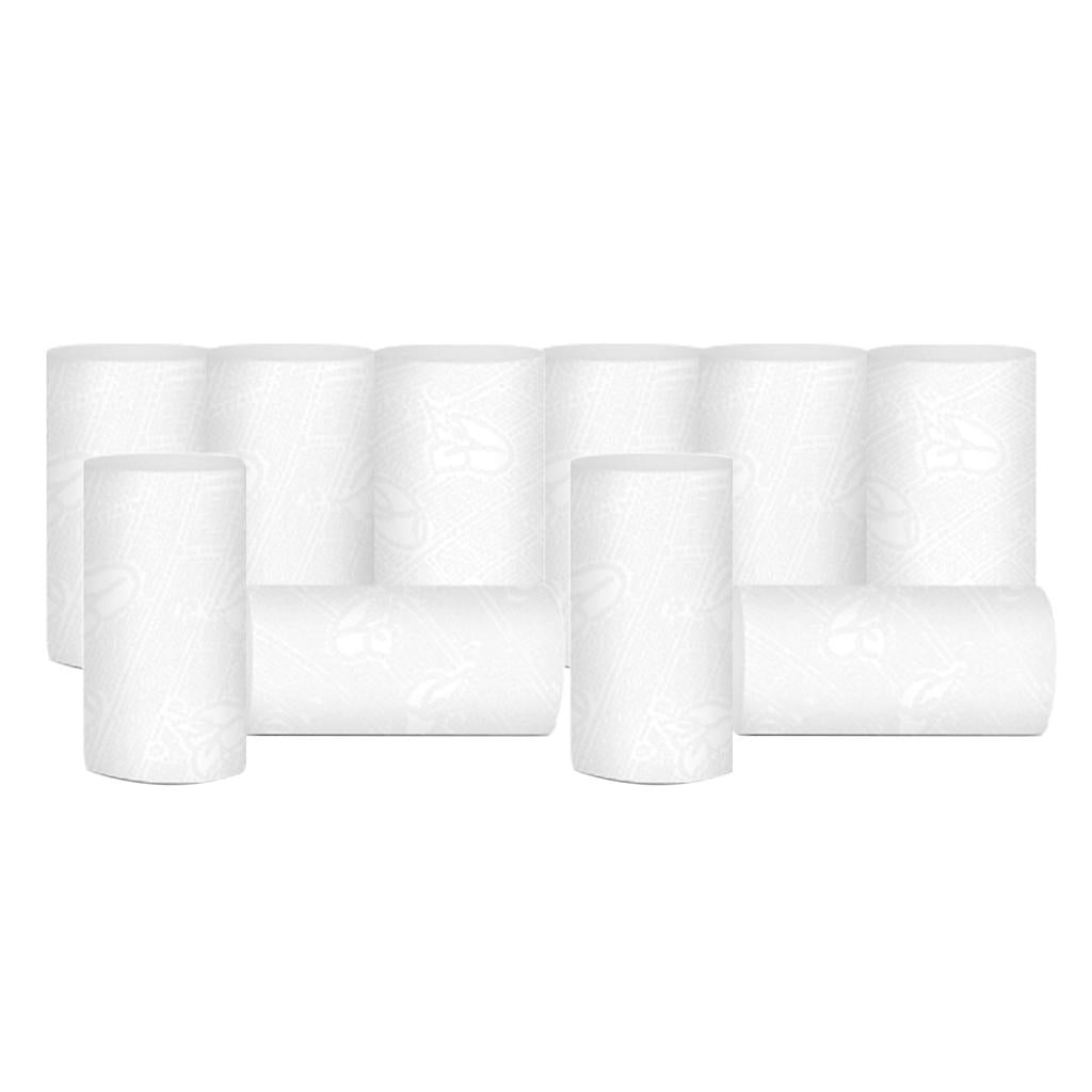 10 Rolls Home Household 4 Ply Bath Toilet Paper Tissue Napkin Kitchen Paper