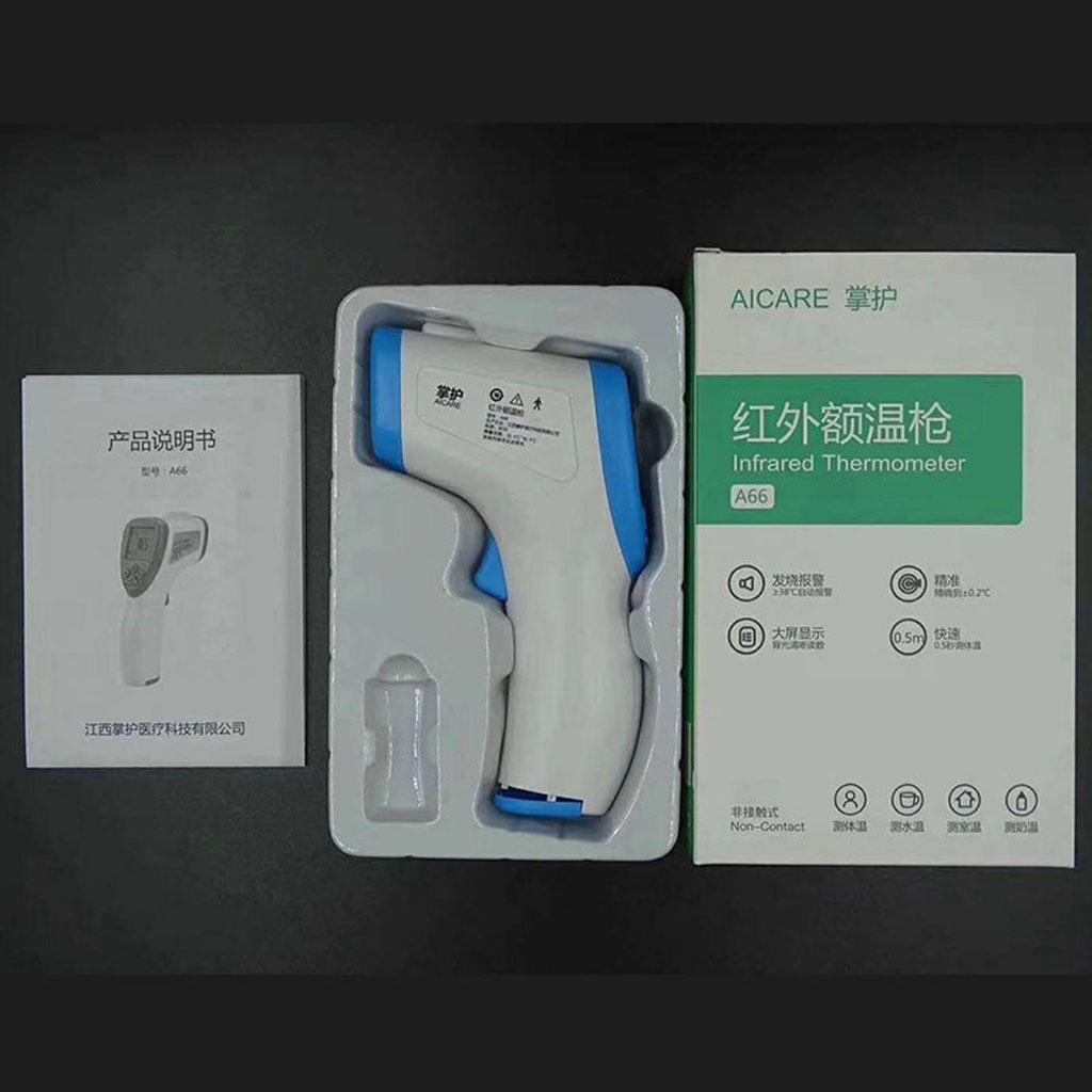 Multifunction No Touch Non Contact Forehead Ear Digital Thermometer -White