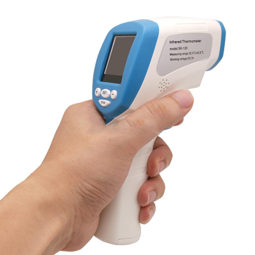 Multifunction No Touch Non Contact Forehead Ear Digital Thermometer -White