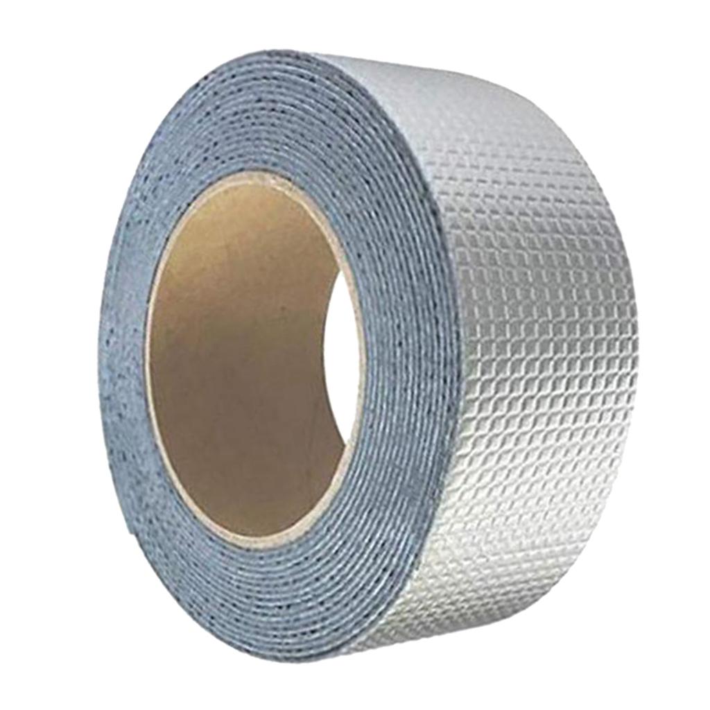 Aluminum Foil Butyl Rubber Tape Adhesive Waterproof Roof Pipe Tank Repairing