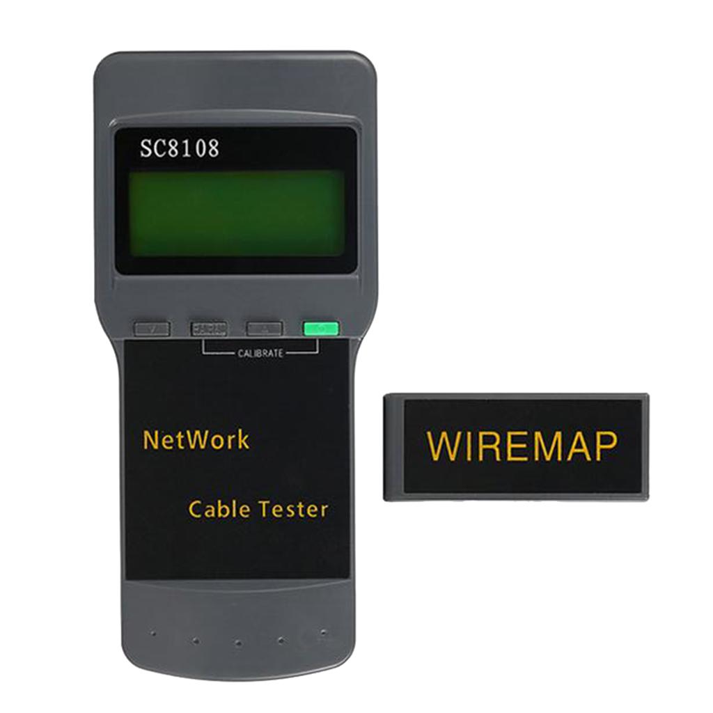 LCD Digital Network Wire Cable Tester LAN Cable Test Measurement Rangefinder