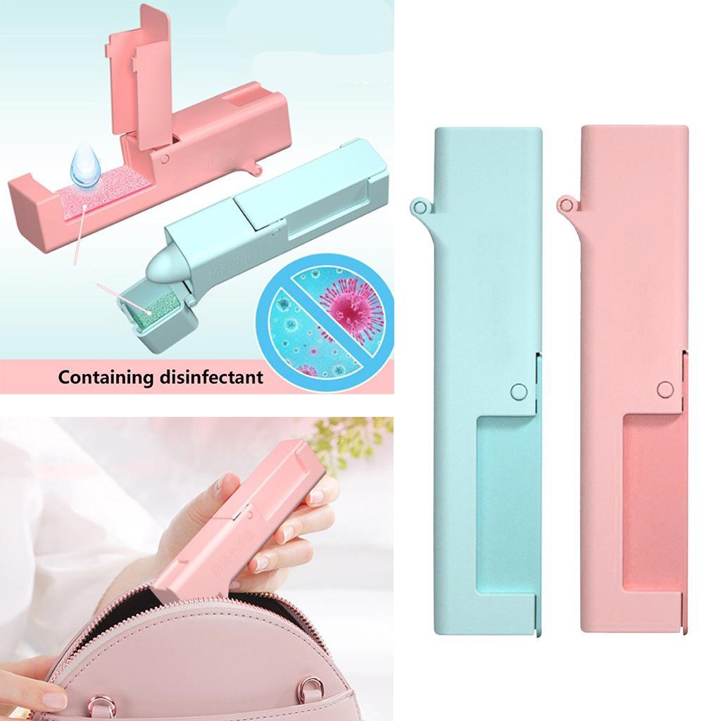 Mini Handheld Non contact Kids Press Elevator Button Multifunction Tool Blue