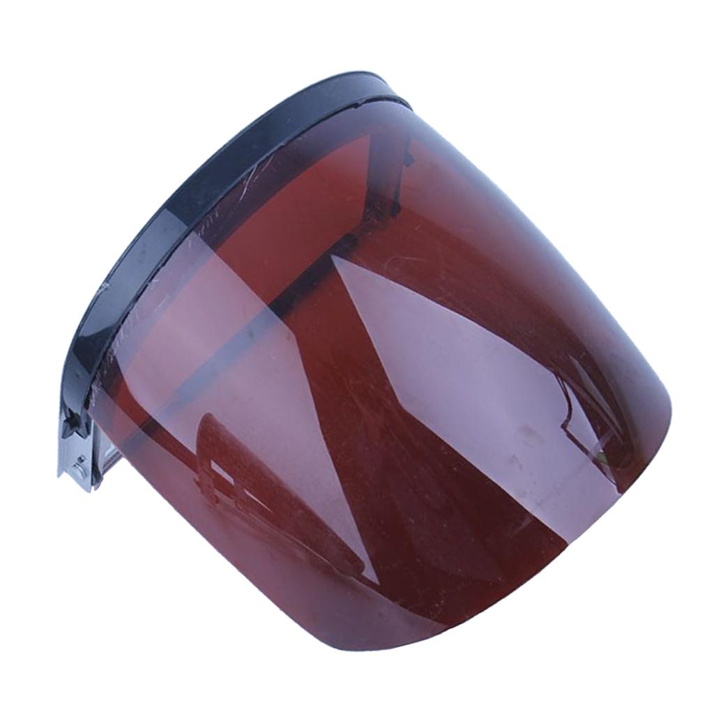 Head-mount Face Eye Shield Screen Safety Protective Mask Dust Proof Amber