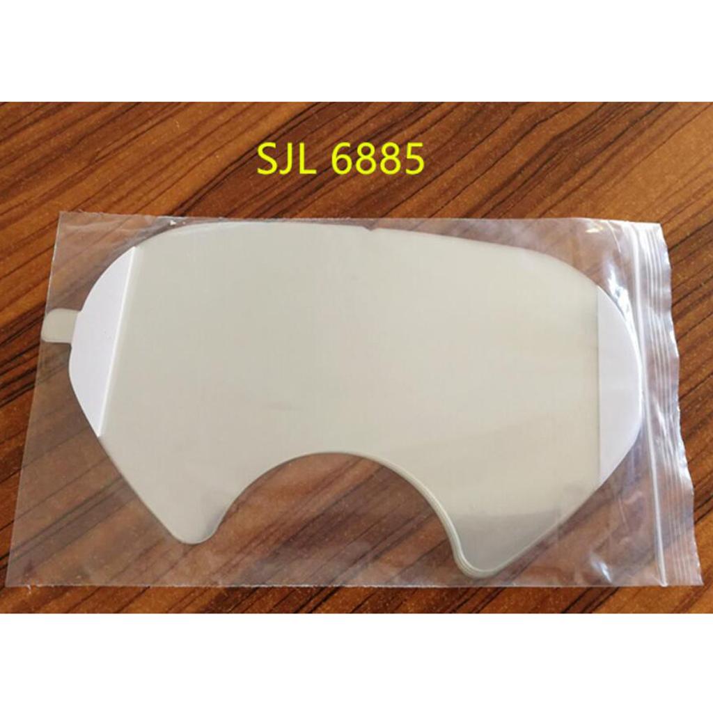 10 Pieces Full Facepiece 6885 Face Shield Lens Cover for 3-M 6000 Series