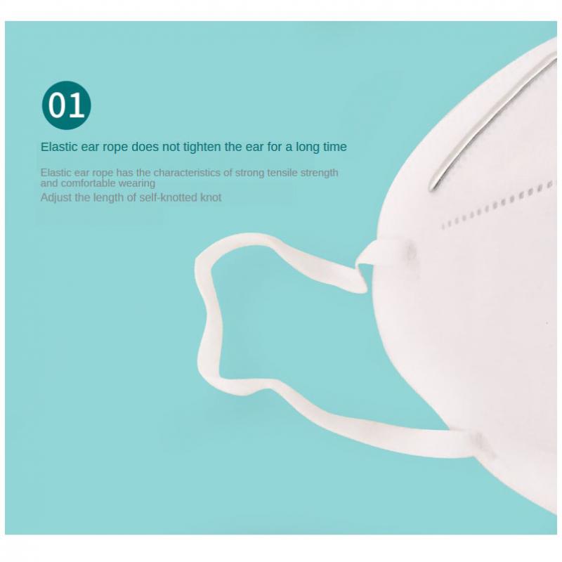 5 pieces KN95 Mask Adult Anti-fog Haze Dustproof Reusable Mouth Mask