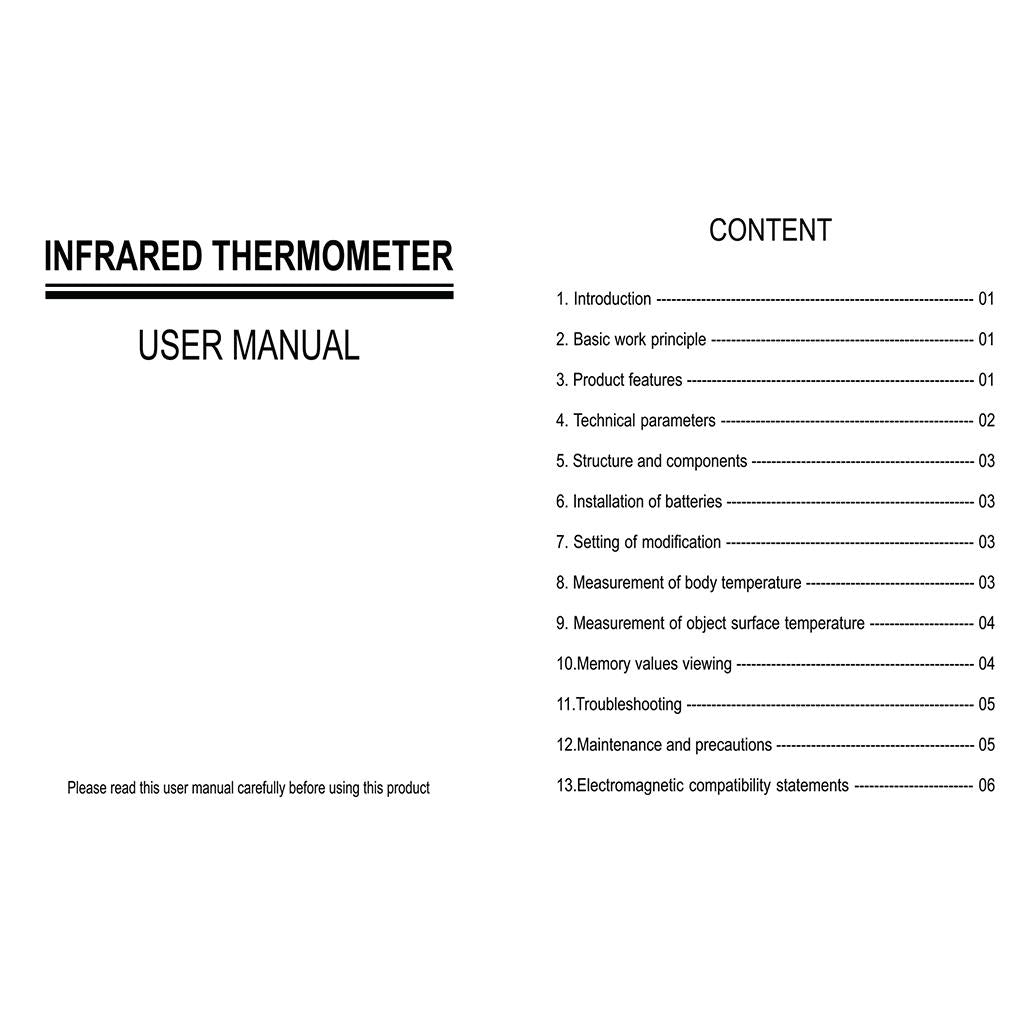 Baby Adult Digital Infrared Thermometer Non-Contact Forehead IR Thermometers