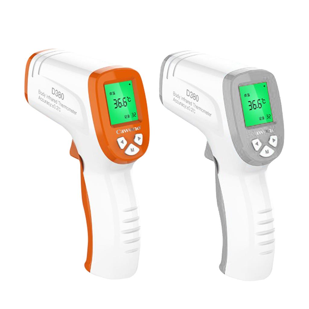 Kids Adult Infrared Thermometer Non-Contact Body Forehead Thermometer Orange