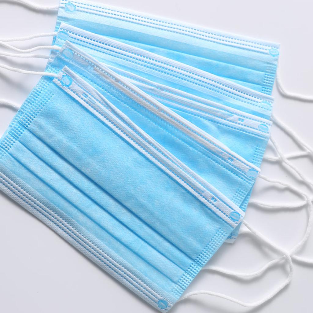 100 PCS Three Layer Pollution Resistant Disposable Thick Dust Mask For Adult