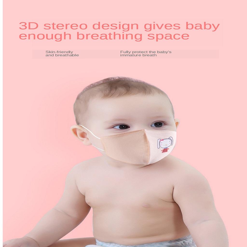 3 Pairs of Baby Masks Baby Cotton Protection Repeated Use Masks for Boys