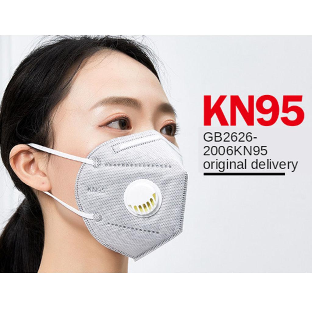 KN95 Anti Haze Mouth Cover Mask Standard Protective With Breathing Valve