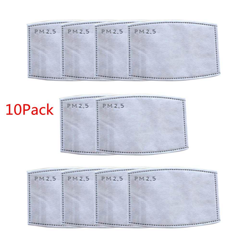 10PCS PM2.5 Replaceable Mouth Respirator Filter Face Mask Filter For Adult L