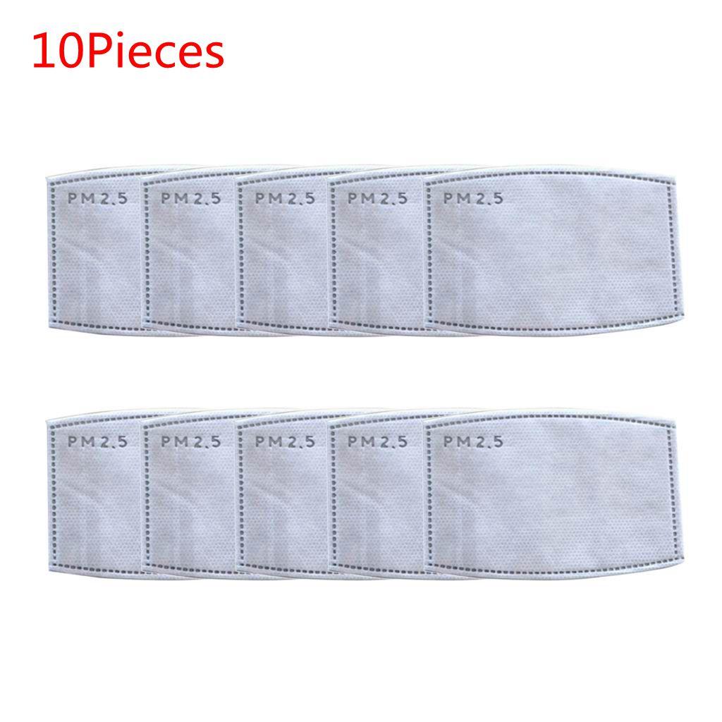 10PCS PM2.5 Replaceable Mouth Respirator Filter Face Mask Filter For Adult L