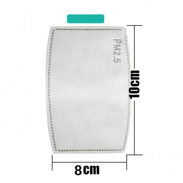 50Pcs PM2.5 Face Mouth Mask Gasket 5 Layer Anti Flu Mask Pads Mat