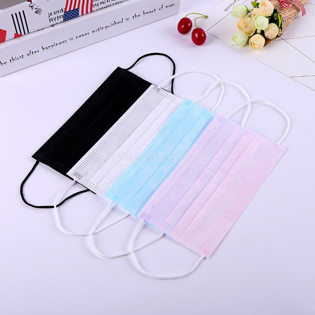 Children'S Dust Proof Breathable Protective Three Layer Anti Fog Mask Black
