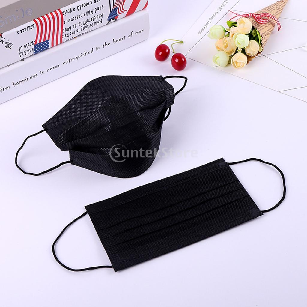 Children'S Dust Proof Breathable Protective Three Layer Anti Fog Mask Black