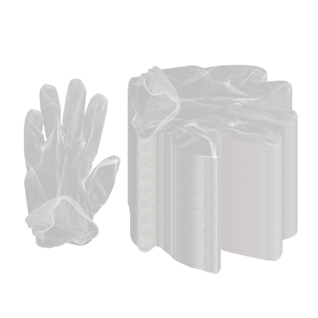 PVC Disposable Gloves Transparent Food Gloves for Cooking Kitchen Cleaning S