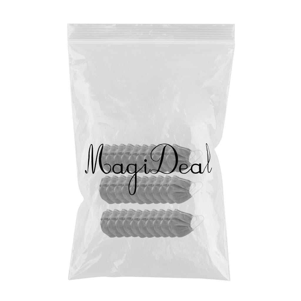 30PCS  Activated Carbon Disposable Face Mask Anti Dust Haze Protection Grey