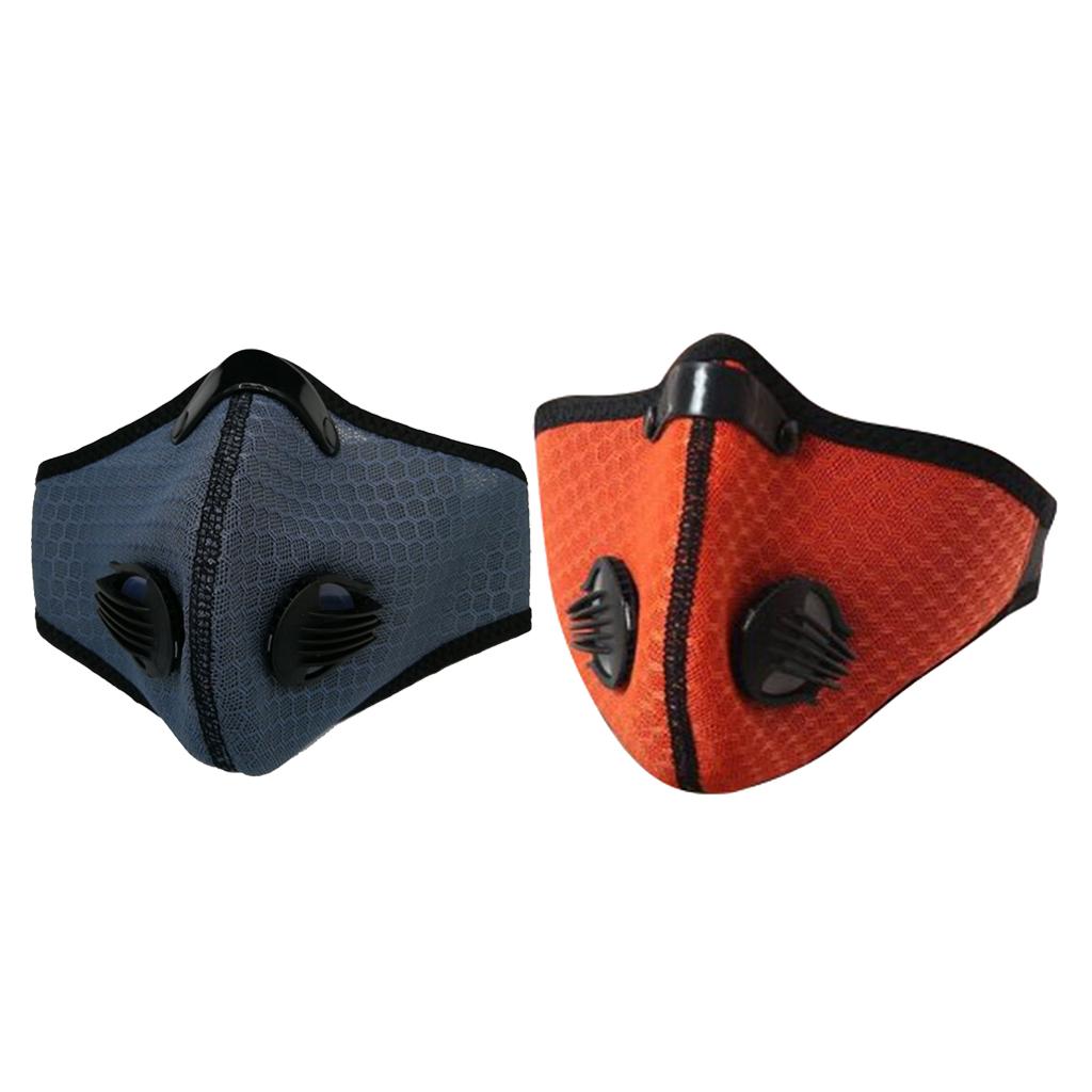 Breathing Mask Activated Carbon Dustproof Mask with Breathing Valve Black