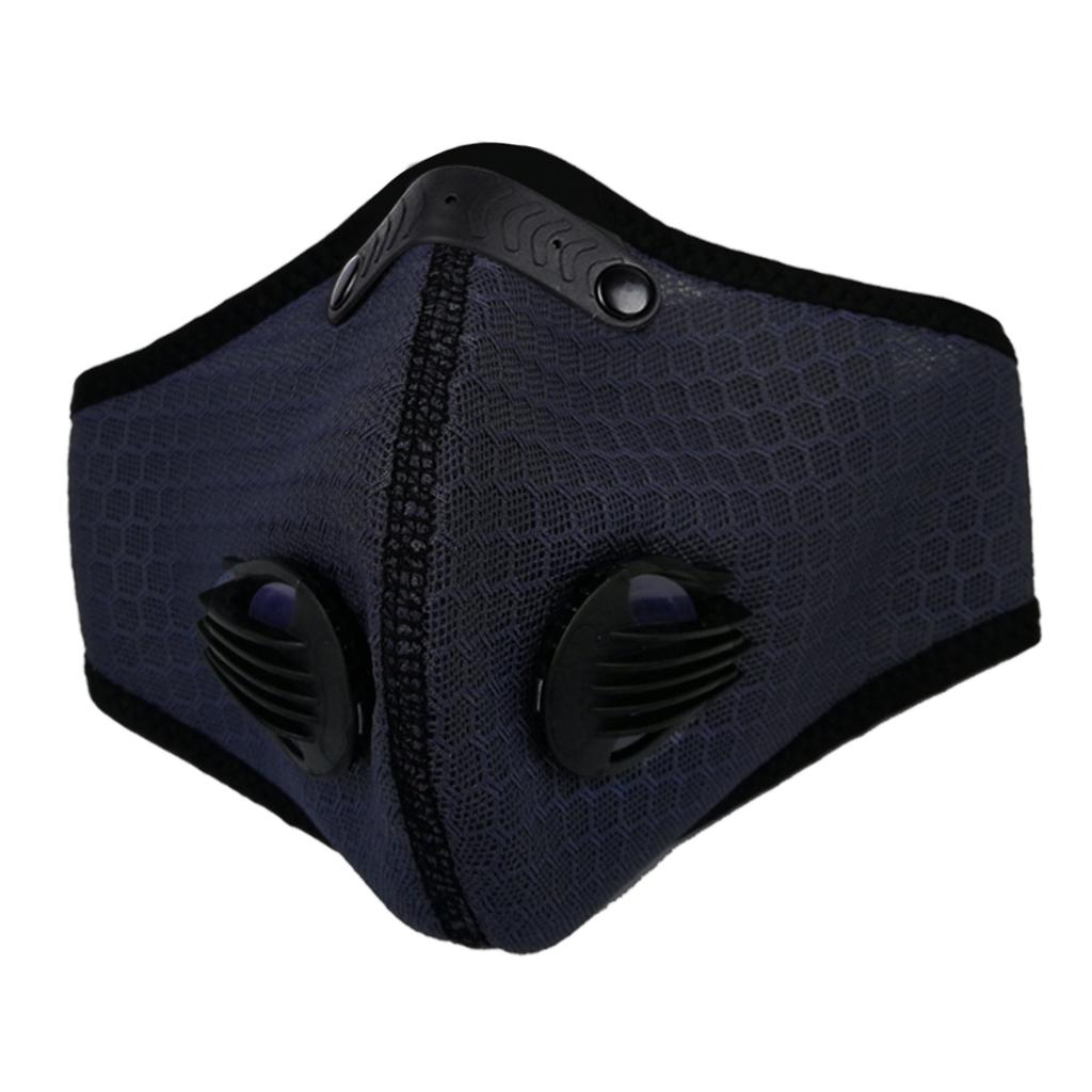 Breathing Mask Activated Carbon Dustproof Mask with Breathing Valve Black