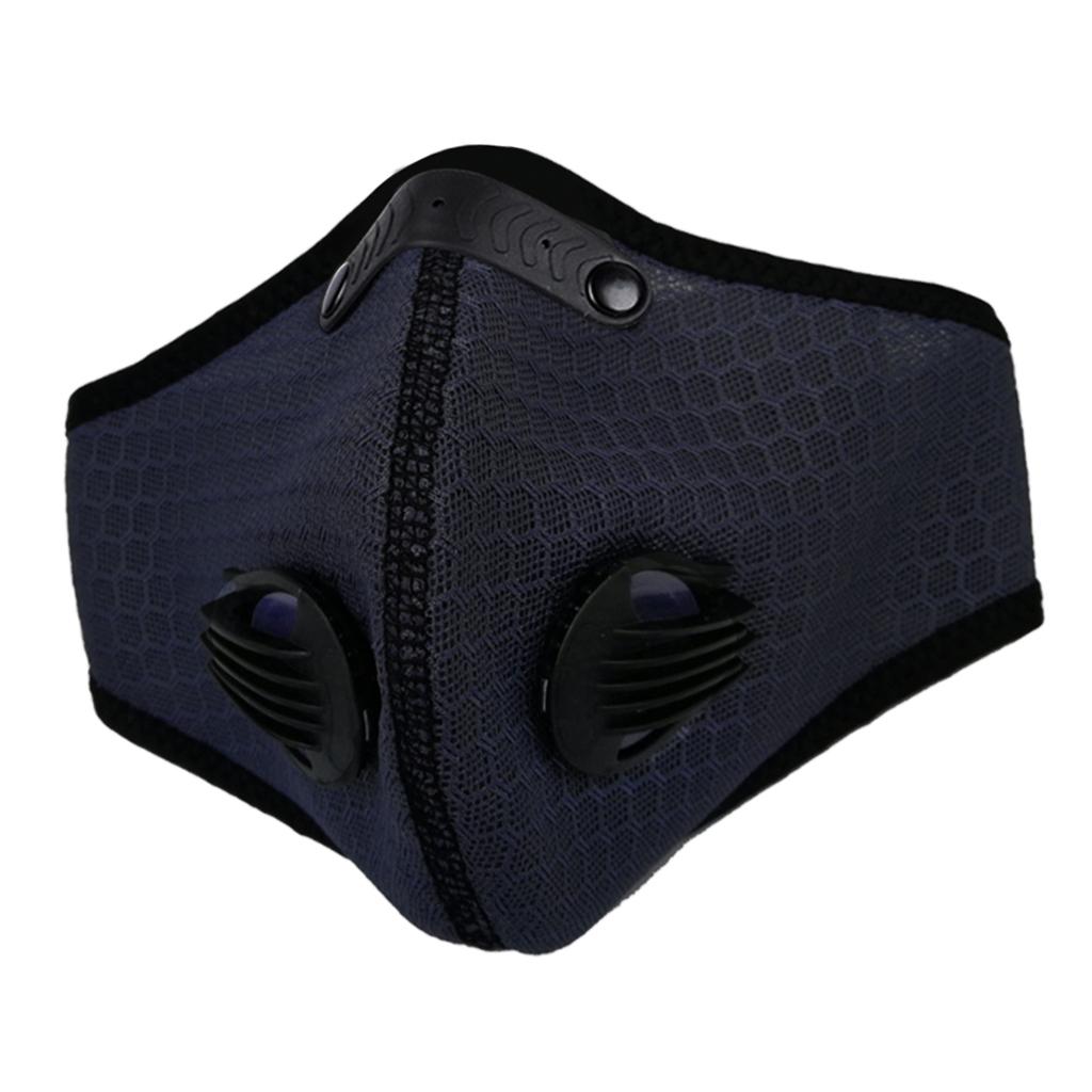 Breathing Mask Activated Carbon Dustproof Mask with Breathing Valve Black