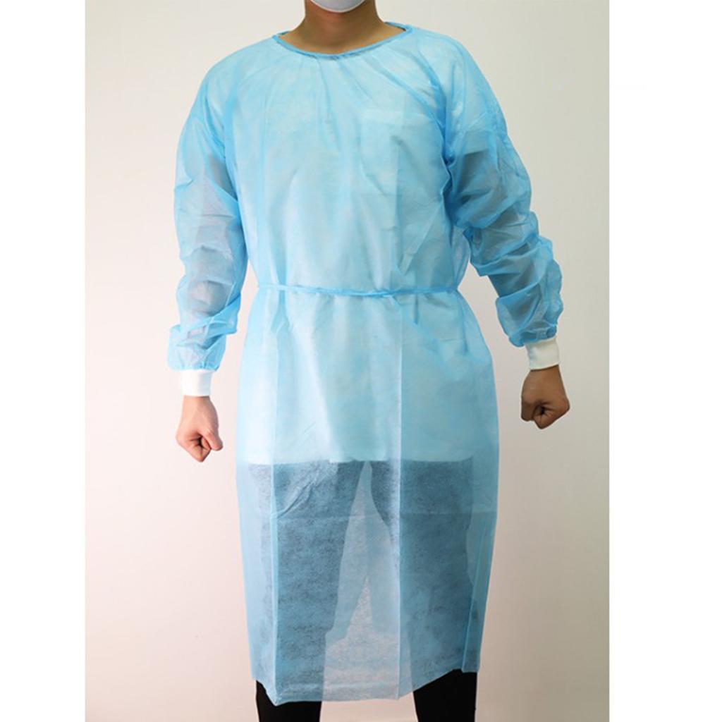 Disposable Protective Suits Waterproof Dustproof Safety Coveralls 10pcs XL