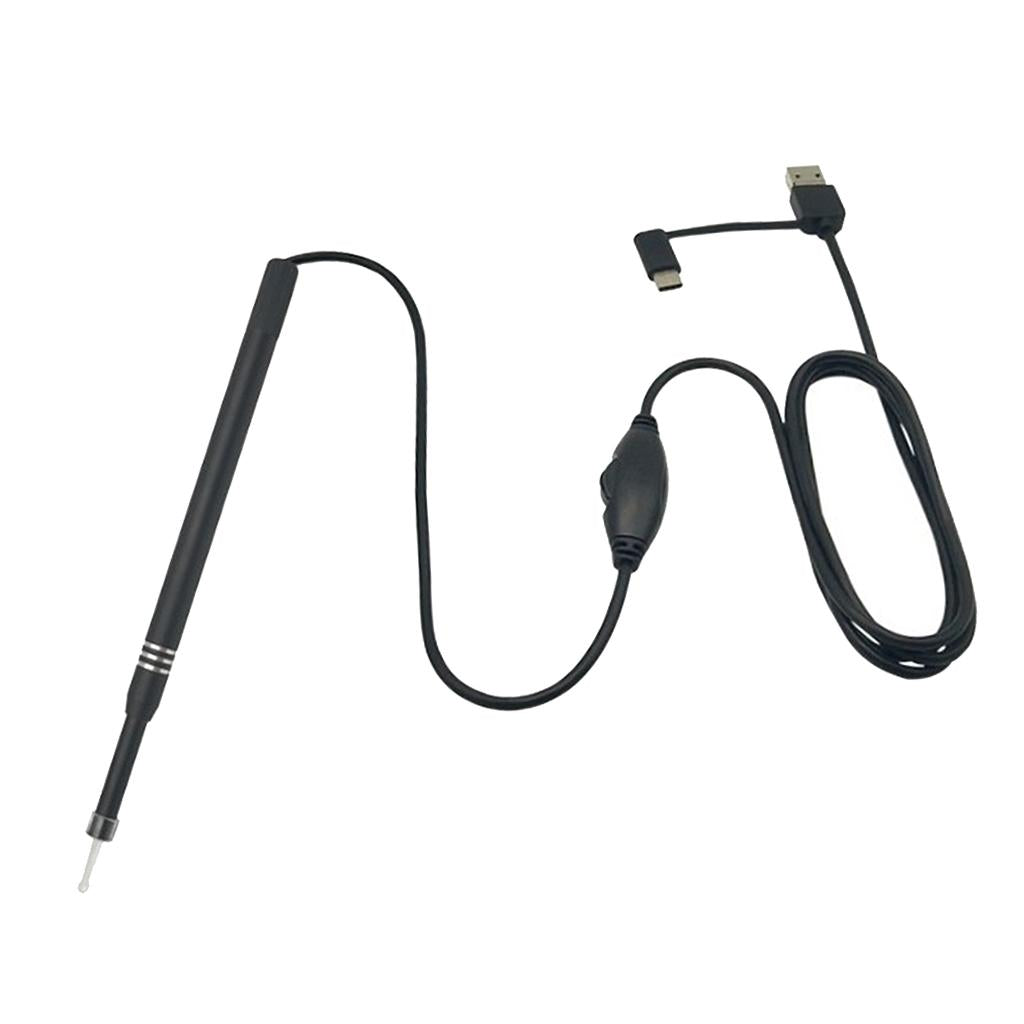 HD 6 LED Type C Micro USB Endoscope Cleaner Camera  Gray