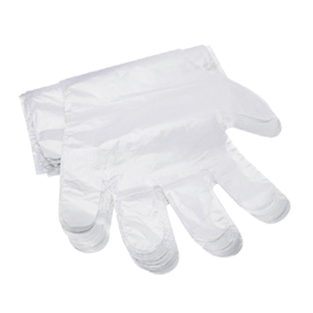 Long Arm Cleaning Working Examination Plastic Gloves 90cm Transparent 50Pcs