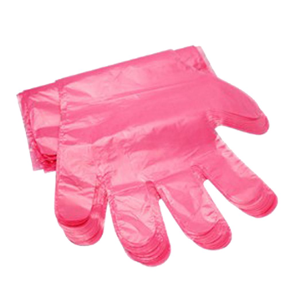 Long Arm Cleaning Working Examination Plastic Gloves 90cm Pink 50Pcs