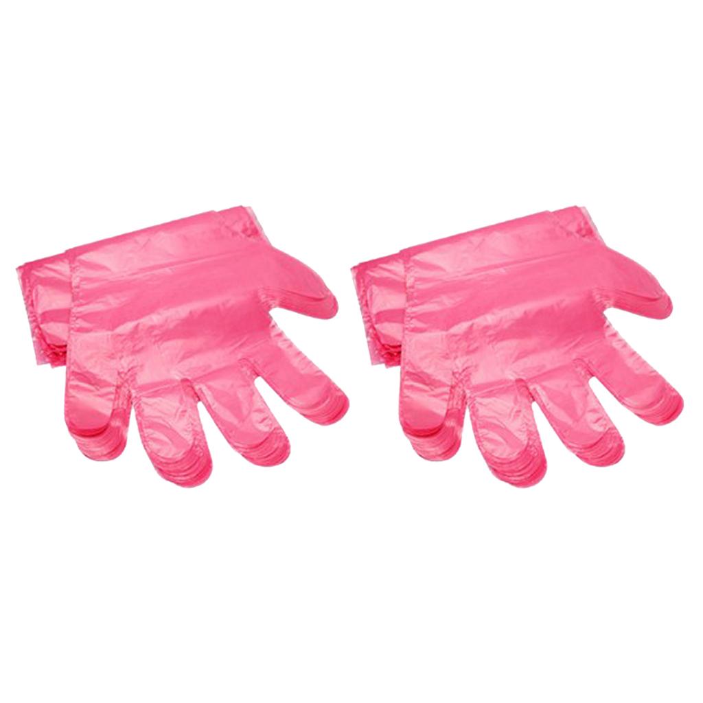 Long Arm Cleaning Working Examination Plastic Gloves 90cm Pink 50Pcs